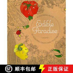 Edible 9780789336682 Vegetables 4周达 Seasonal Paradise and Coloring Fruits Book