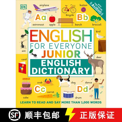 【3-4周达】English for Everyone Junior English Dictionary: Learn to Read and Say 1,000 Words [9780744045734]