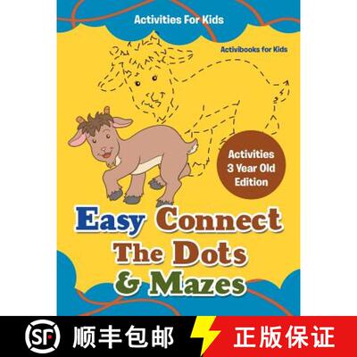 预订 Easy Connect The Dots & Mazes Activities For Kids - Activities 3 Year Old Edition [9781683210481]
