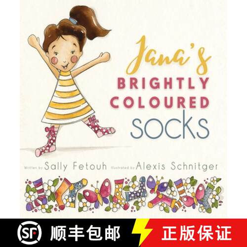 【3-4周达】精装 Jana's Brightly Coloured Socks [9780645421910]