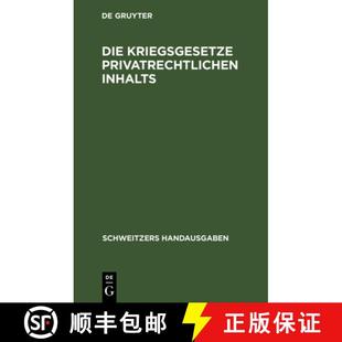 1916 Privatrechtlichen Vom Stand Kriegsgesetze Inhalts 9783112368558 预订 Dezember Die