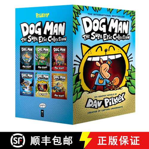 【3-4周达】Dog Man: The Supa Epic Collection: From the Creator of Captain Underpants (Dog Man #1-6 Bo... [9781338603347]