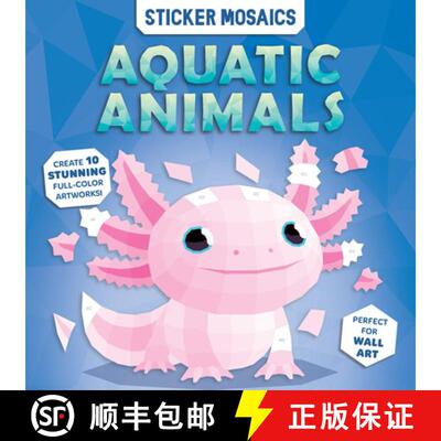 预订 Paint by Sticker Book for Kids - Aquatic Animals Ocean Activity Sticker by Number Sea Life Mosai... [9782898026904]