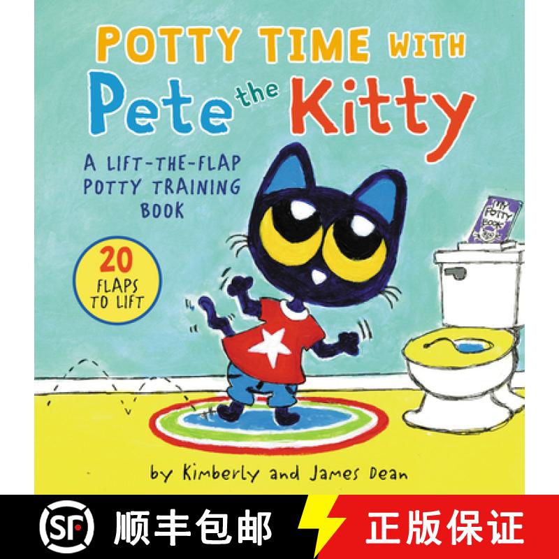 【3-4周达】Potty Time with Pete the Kitty: A Lift-The-Flap Potty Book for Kids [9780063111516]