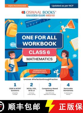 【3-4周达】Oswaal NCERT & CBSE One For All Workbook | Mathematics | Class 6 | Updated As Per NCF | MC... [9789359583235]