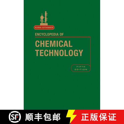 【3-4周达】精装 Encyclopedia Of Chemical Technology, 5Th Edition, Volume 20 [Wiley化学化工] [9780471485032]