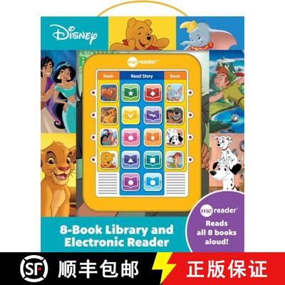 【3-4周达】精装 Disney: Me Reader 8-Book Library and Electronic Reader Sound Book Set [9781450868716]