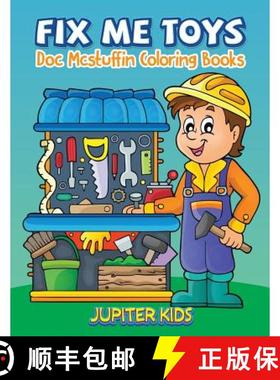 【3-4周达】Fix Me Toys: Sock Stuffin Coloring Books [9781683052128]