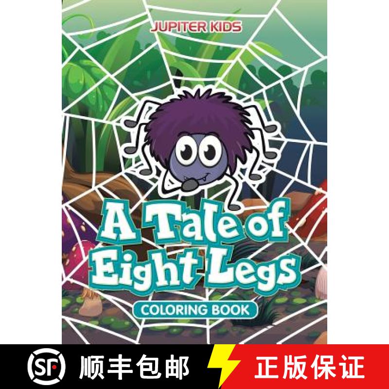 【3-4周达】A Tale of Eight Legs Coloring Book [9781683262718]