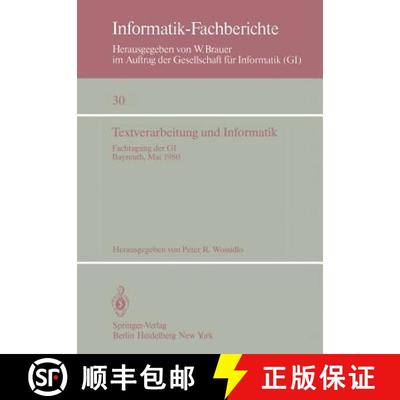 【3-4周达】Textverarbeitung und Informatik : Fachtagung der GI Bayreuth, 28. - 30. Mai 1980 [9783540101482]