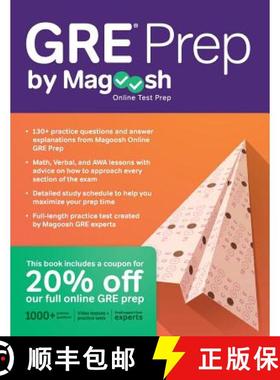 【3-4周达】GRE Prep by Magoosh [9781939418913]