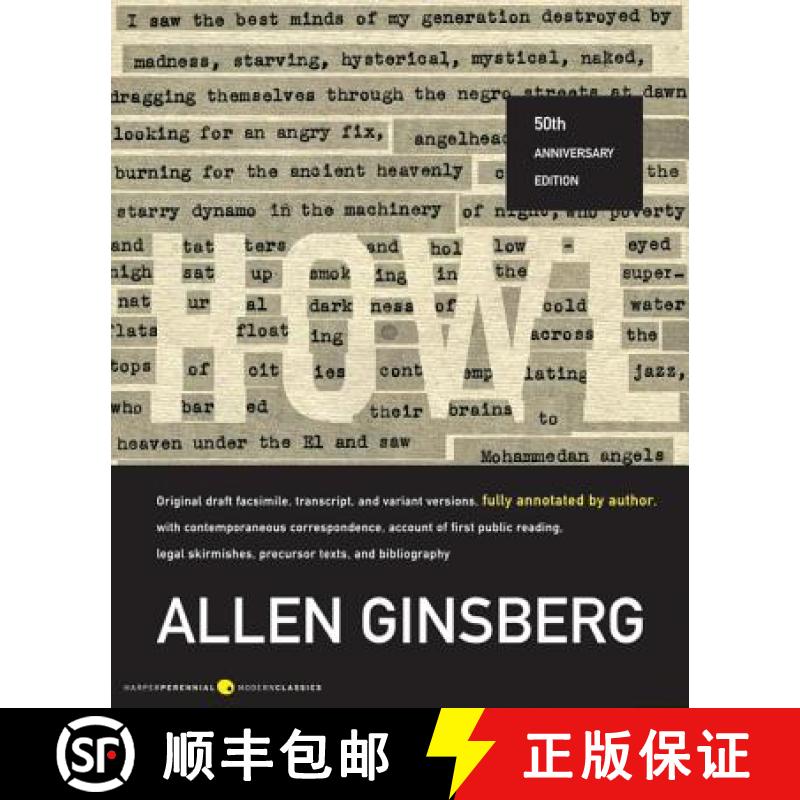 【3-4周达】Howl: Original Draft Facsimile, Transcript, and Variant Versions, Fully Annotated by Autho... [9780061137457]