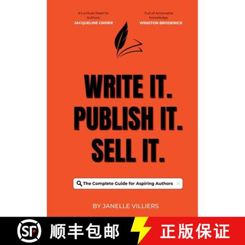 【3-4周达】Write It. Publish It. Sell It.: The Complete Guide for Aspiring Authors [9798985230437]