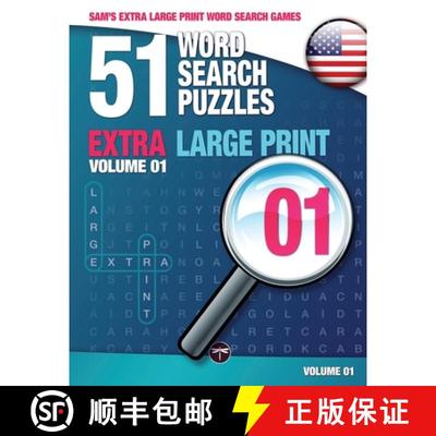 【3-4周达】Sam's Extra Large Print Word Search Games: 51 Word Search Puzzles, Volume 1: Brain-stimula... [9783864690297]