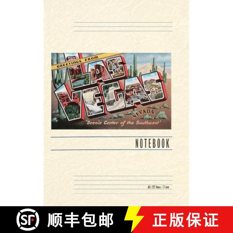 预订 Vintage Lined Notebook Greetings from Las Vegas, Nevada [9798385439478]