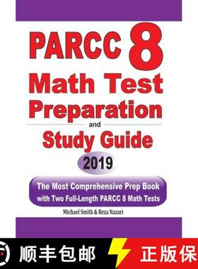 【3-4周达】PARCC 8 Math Test Preparation and study guide: The Most Comprehensive Prep Book with Two F... [9781646125043]