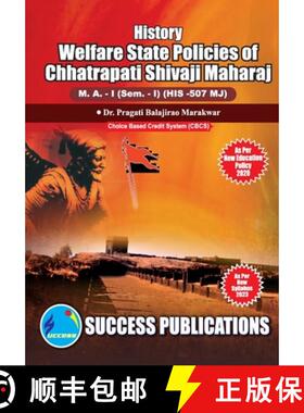 【3-4周达】Welfare State of Chhatrapati Shivaji Maharaj, First Year, M.A, Sem-I-English [9788119180912]