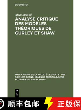 【3-4周达】Analyse critique des modèles théoriques de Gurley et Shaw [9783110994629]