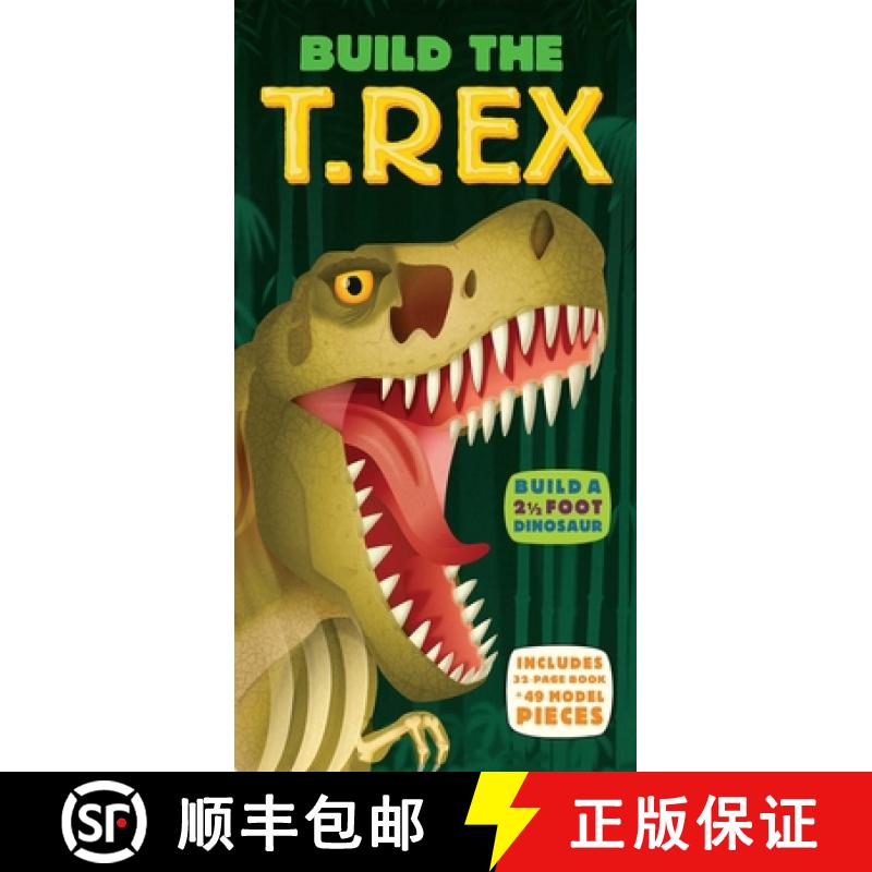 【3-4周达】Build the T. Rex [With 49 Model Building Pieces] [9781607104155]