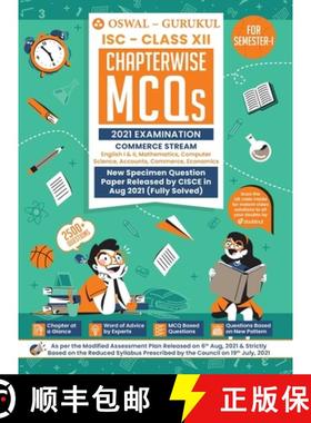 【3-4周达】Chapterwise MCQs Book for Commerce Stream : ISC Class 12 for Semester I 2021 Exam [9789391184247]