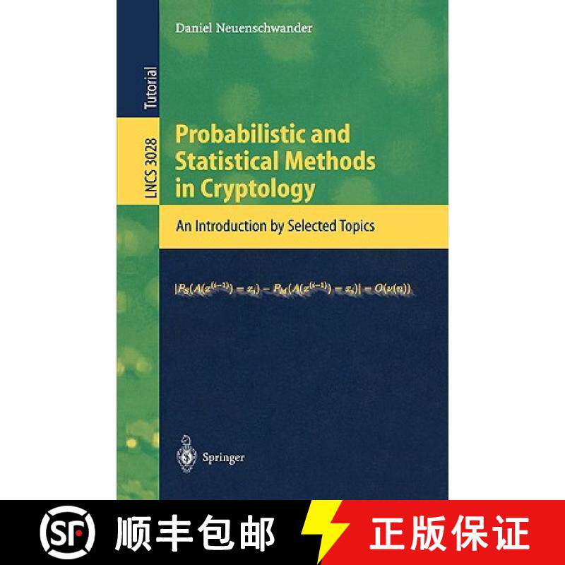 【3-4周达】Probabilistic and Statistical Methods in Cryptology : An Introduction by Selected Topics [9783540220015]
