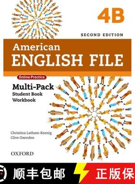 预订 American English File 2e 4b Multipack 2019 [9780194796361]