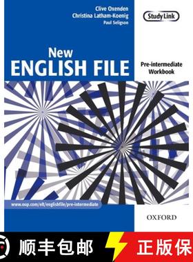 【3-4周达】New English File Pre-intermediate Workbook [9780194384360]