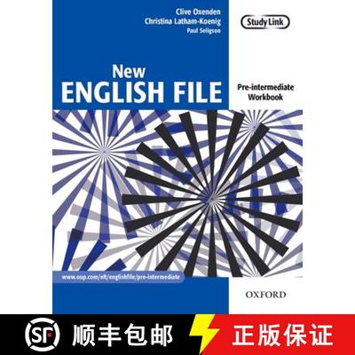 【3-4周达】New English File Pre-intermediate Workbook [9780194384360]