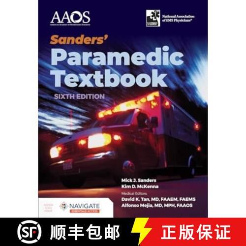 【3-4周达】Sanders' Paramedic Textbook with Navigate Essentials Access [With Access Code] [9781284277531]
