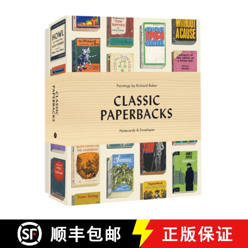 【3-4周达】Classic Paperbacks Notecards and Envelopes [9781616899547]