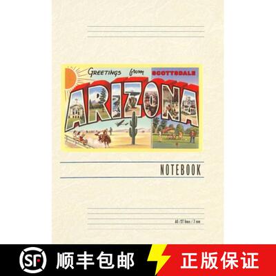 【3-4周达】Vintage Lined Notebook Greetings from Scottsdale, Arizona [9798385401758]