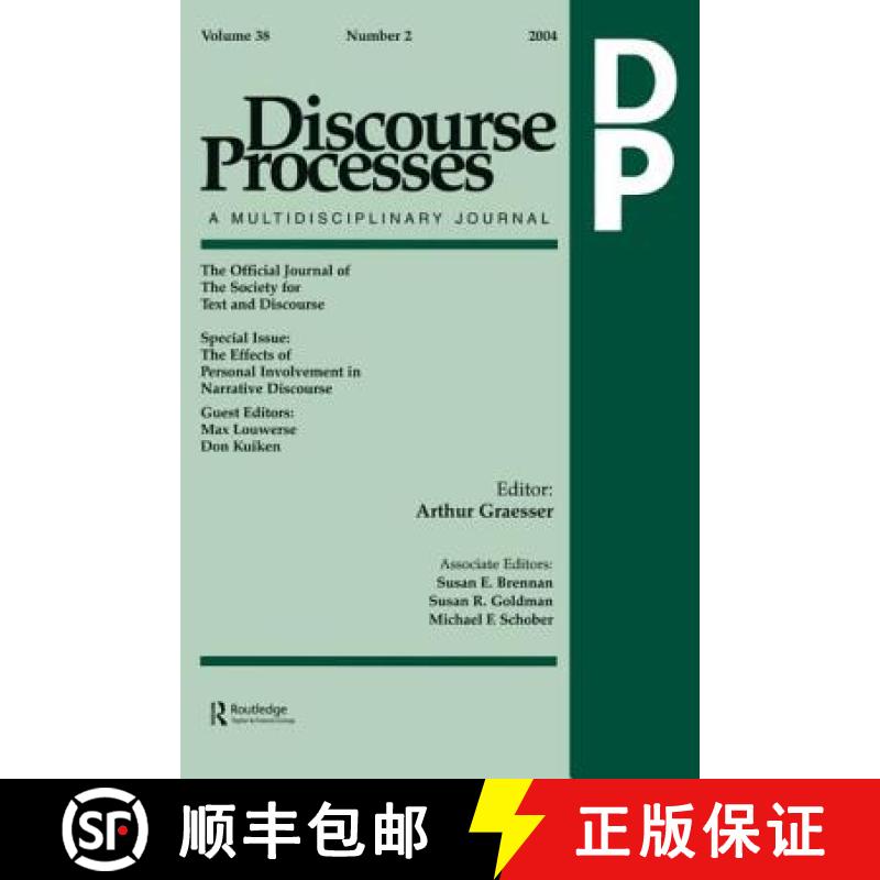 【3-4周达】The Effects of Personal Involvement in Narrative Discourse : A Special Issue of Discourse ... [9780805895278]