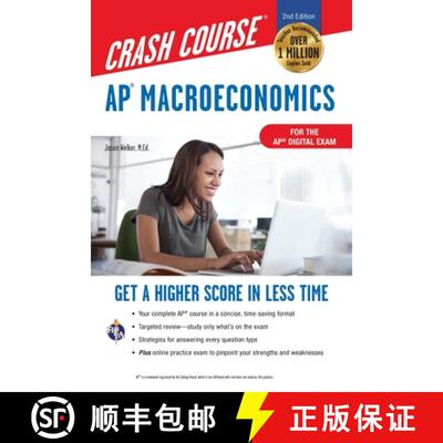 【3-4周达】Ap(r) Macroeconomics Crash Course, for the New 2020 Exam, Book + Online: Get a Higher Scor... [9780738612591]