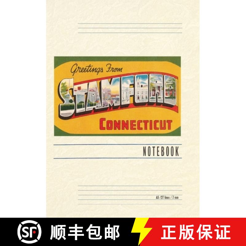 预订 Vintage Lined Notebook Greetings from Stamford [9798385406555]