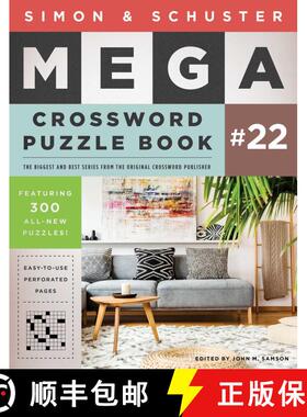 【3-4周达】Simon & Schuster Mega Crossword Puzzle Book #22: Volume 22 [9781982157012]