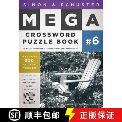 【3-4周达】Simon & Schuster Mega Crossword Puzzle Book: 300 Never-Before-Published Crosswords [9781416587842]