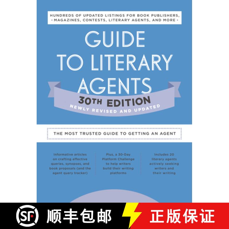 【3-4周达】Guide to Literary Agents 30th Edition: The Most Trusted Guide to Getting Published [9780593332092]