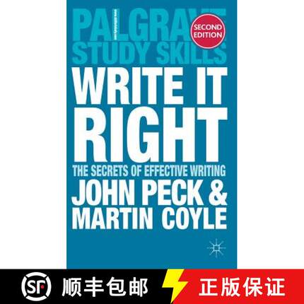 预订 Write it Right : The Secrets of Effective Writing [9780230373846]