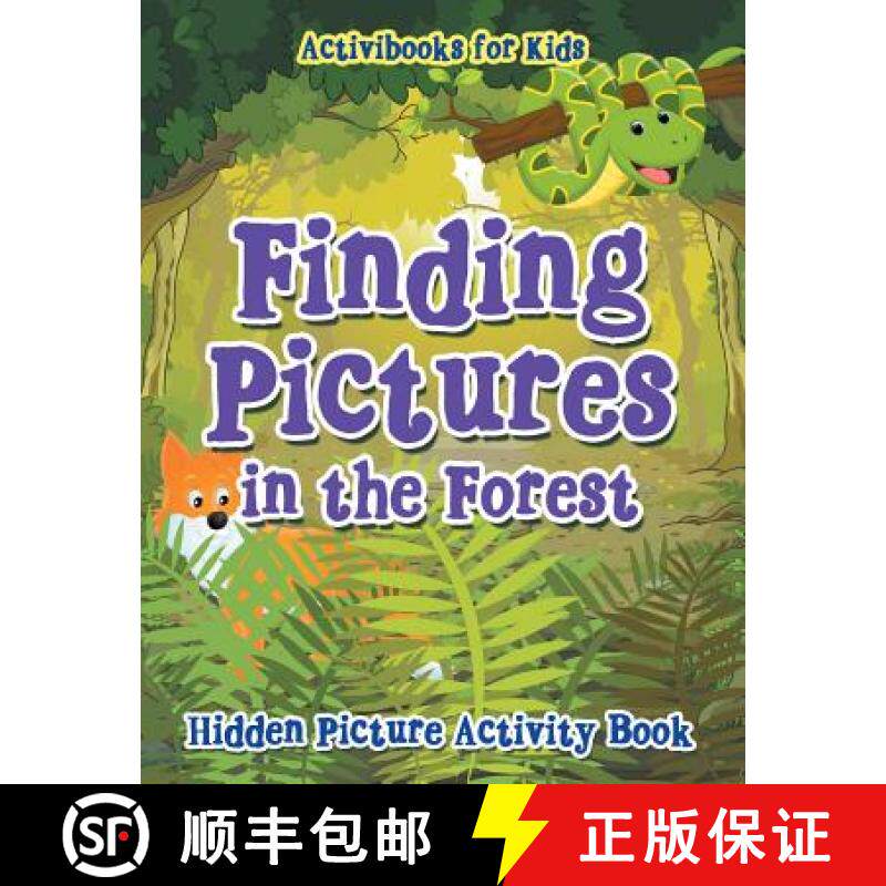 【3-4周达】Finding Pictures in the Forest: Hidden Picture Activity Book [9781683215103]