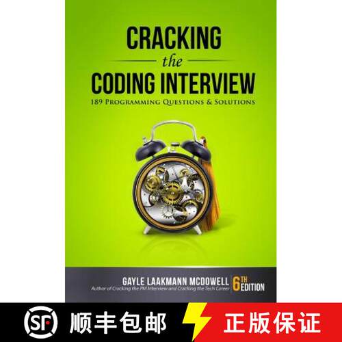 现货 破解编程面试 Cracking the Coding Interview: 189 Programming Questions and Solutions [9780984782857]