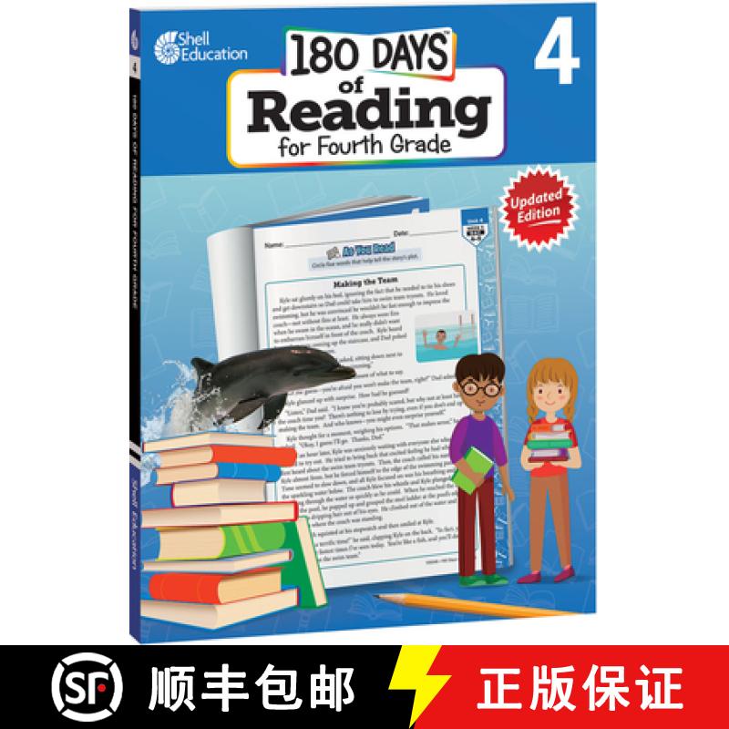 【3-4周达】180 Days(tm) Reading for Fourth Grade, 2nd Edition: Practice, Assess, Diagnose [9798765918067]