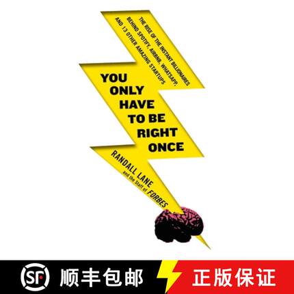 【3-4周达】You Only Have To Be Right Once : The Rise of the Instant Billionaires Behind Spotify, Airb... [9780241246986]