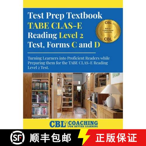 【3-4周达】Test Prep Textbook TABE CLAS-E Reading Level 2 Test, Forms C and D [9798349481192]
