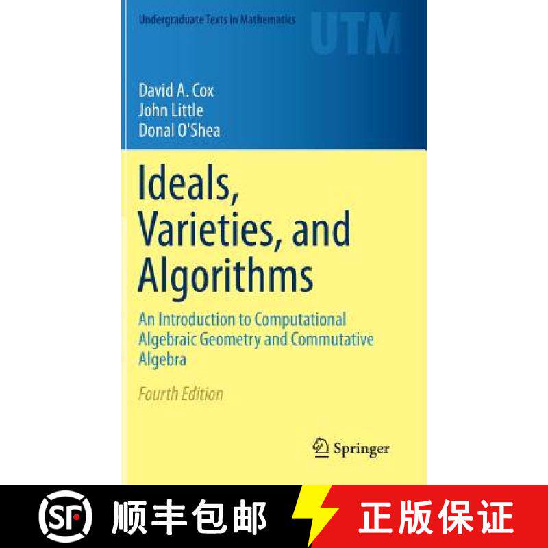 【3-4周达】理想、簇和算法 Ideals, Varieties, and Algorithms: An Introduction to Computational Algebra... [9783319167206]