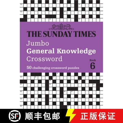 【3-4周达】The Sunday Times Jumbo General Knowledge Crossword Book 6: 50 General Knowledge Crosswords [9780008673161]