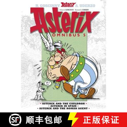 【3-4周达】精装 Asterix: Asterix Omnibus 5: Asterix and The Cauldron, Asterix in Spain, Asterix and T... [9781444004885]