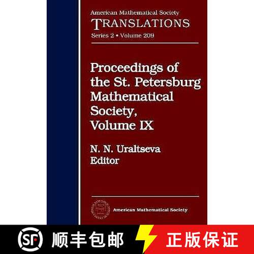 【3-4周达】精装 Proceedings of the St. Petersburg Mathematical Society, Volume 9 [9780821834053]