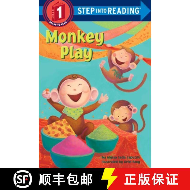 【3-4周达】Monkey Play: Step Into Reading 1 [9780375869938]