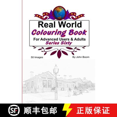 【3-4周达】Real World Colouring Books Series 60 [9780359864867]