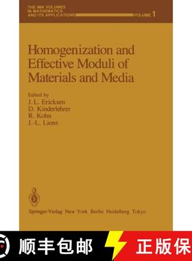 【3-4周达】Homogenization and Effective Moduli of Materials and Media [9781461386483]